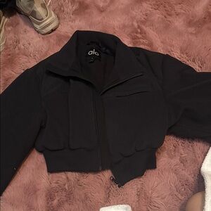ALO Yoga Black Bomber Jacket